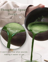 ZenTee Matcha-Zeremonienset – Traditionelles Matcha-Teeset aus Keramik und Bambus | Authentischer Teegenuss | 4-teiliges Matcha-Zubehör