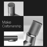 NeroLuxe Waschtischarmatur – Schwarze Messing-Badarmatur | Warm- und Kaltwasserarmatur | Elegante Designarmatur mit Keramikkartusche