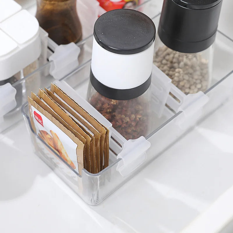 FlexiCool – 4er-Set Teleskopische Kühlschrank-Organizer und Trenner