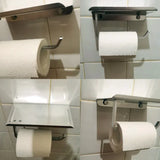 SmartHold Luxe – Toilettenpapierhalter aus Aluminium mit Telefonablage