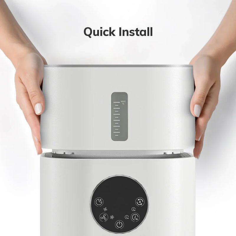 PureBreathe 2-in-1-Luftreiniger mit Luftbefeuchter