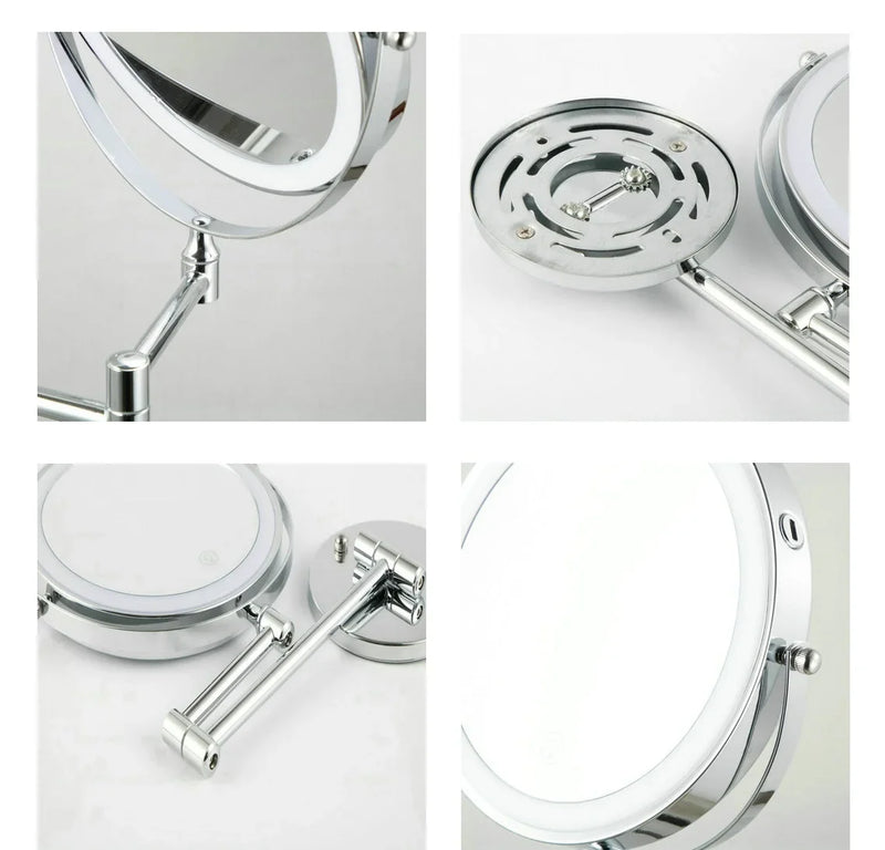 LumiView 8" wiederaufladbarer Schminkspiegel mit Licht