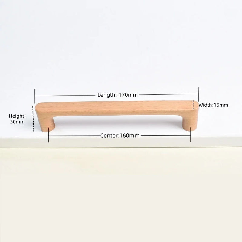 Houten Meubelknop – Beuken- of Walnoothout | Schattig Design | Inclusief Schroeven