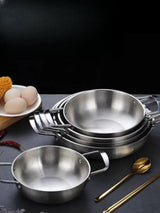 GastroPan – Edelstahl Saucen- & Paellapfanne mit Griff