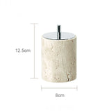 Travèra Beige Travertin Badezimmer-Set