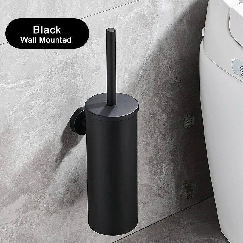 Toilettenbürstenhalter in Edelstahloptik – langlebig und hygienisch | Inklusive Becher
