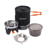 Fire-Maple Stern X1 Camping-Kochsystem – Tragbarer Gaskocher mit Wärmetauscher | Piezozündung & Aluminiumtopf | Für Trekking, Camping & Höhenlagen
