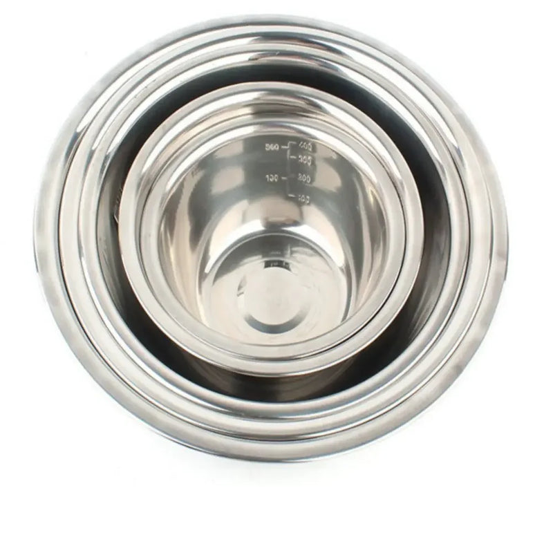 SteelNest – Edelstahl-Rührschüsseln Set für Küche, Camping & Outdoor