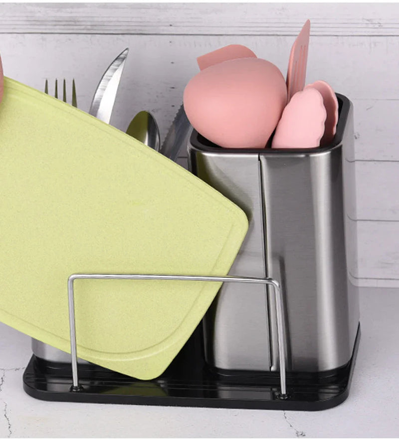 ChefPro – Luxuriöser Edelstahl Universal-Messerblock mit Antibakterieller Wirkung