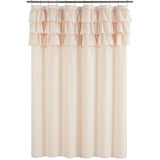 BohoChic Duschvorhang – Beige/Altes Elfenbein