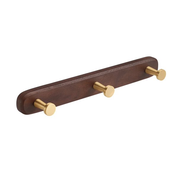 WalnutHook – 3-Haken Handtuchhalter aus Holz & Metall