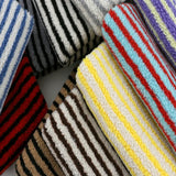 LambSoft Stripe Jacquard Lammfleece Stoff – Weiches Premium-Textil für Kinderkleidung & DIY
