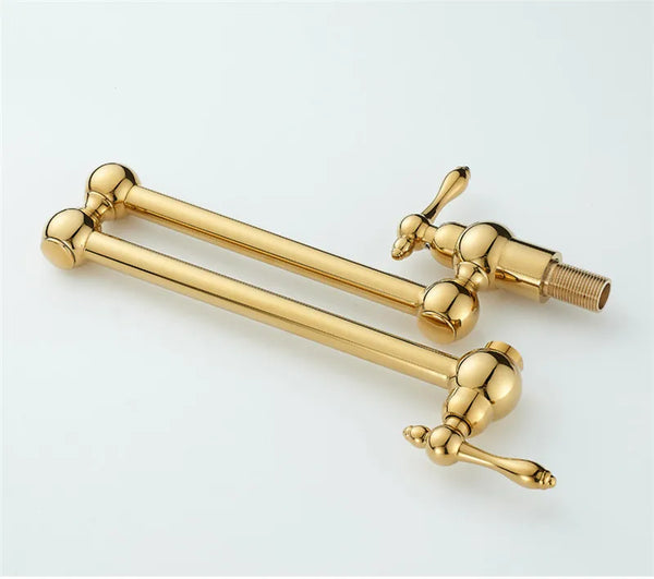 RoyalPour – Luxus Wandarmatur Gold Ausziehbarer Pot Filler