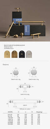 BrassElegance Massivmessing Antik T-Griff