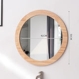 NordicFrame Glas Wandspiegel mit Holzrahmen