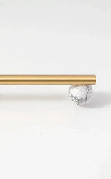 NordicLux Marmor & Messing Möbelgriffe