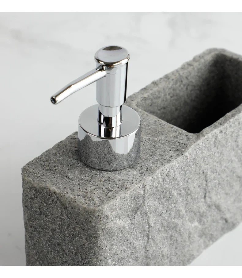 StoneTouch Seifenspender mit Schwammhalter