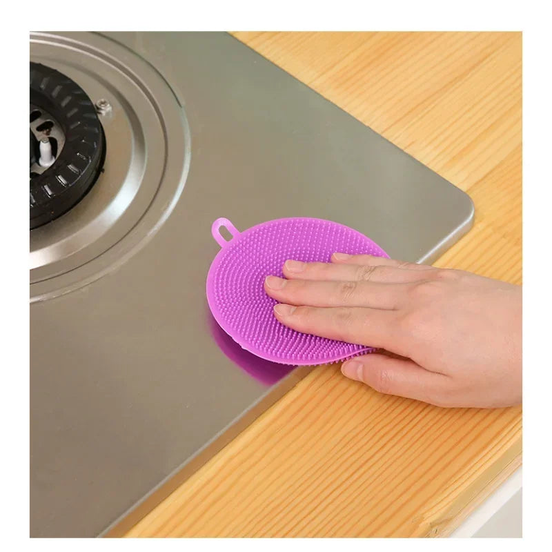 CleanFlex – Silikon-Spülbürste & Multifunktionales Küchenschrubber-Pad