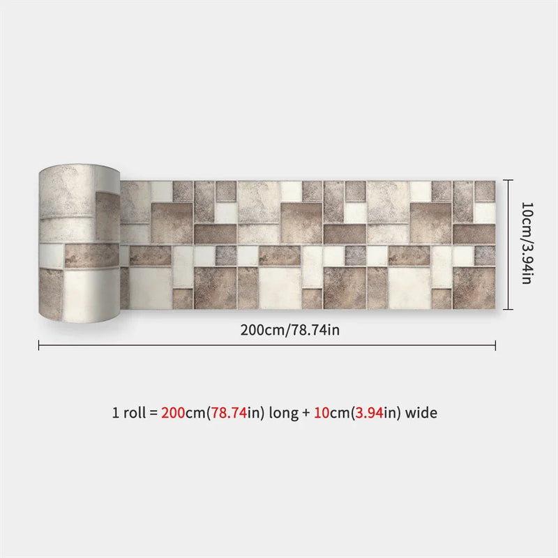 DecoMosaic Wasserdichte Mosaik Wandaufkleber