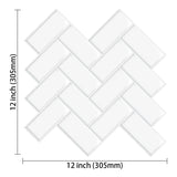 Herringbone Luxe – Selbstklebende Wandfliesen