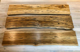 TimberEdge Massivholz Floating Regal – Rustikales Live Edge Wandboard mit Montageset
