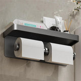 SmartHold Luxe – Toilettenpapierhalter aus Aluminium mit Telefonablage