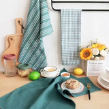 3-teiliges Küchenhandtuch-Set aus Baumwolle – 100% Baumwolle | 45x60 cm | Grau | Saugfähig & Strapazierfähig