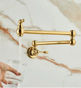 RoyalPour – Luxus Wandarmatur Gold Ausziehbarer Pot Filler