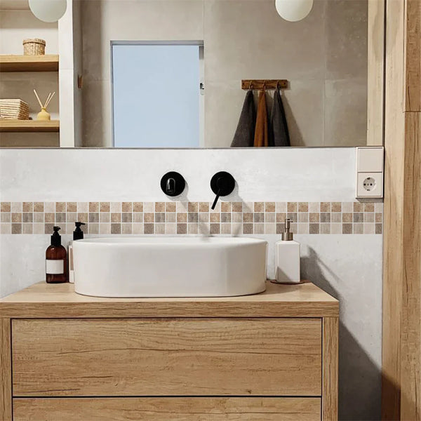 DecoMosaic Wasserdichte Mosaik Wandaufkleber