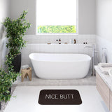 GirlbossMood Statement Badematte – Rutschfester Mikrofaser Badteppich mit Print
