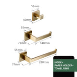 Badezimmer-Hardware-Set | Edelstahl – Gebürstetes Finish