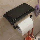 SmartHold Luxe – Toilettenpapierhalter aus Aluminium mit Telefonablage