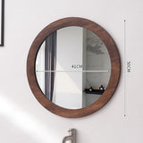 NordicFrame Glas Wandspiegel mit Holzrahmen
