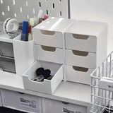 OrdnungsWerk Drei-Ebenen-Organizer – Tischaufbewahrung mit Schubladen | Platzsparend & Wiederverwendbar | Für Büro, Schmuck & Kosmetik