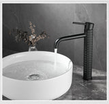 DiamondLux Waschtischarmatur – Schwarzer Einhebel Wasserhahn aus Messing