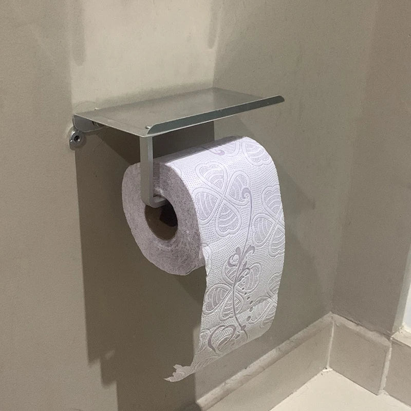 SmartHold Luxe – Toilettenpapierhalter aus Aluminium mit Telefonablage