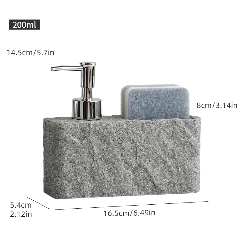 StoneTouch Seifenspender mit Schwammhalter