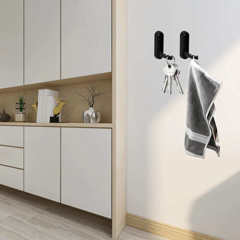 FoldMate 4er-Set – Klappbare Wandhaken aus Zinklegierung