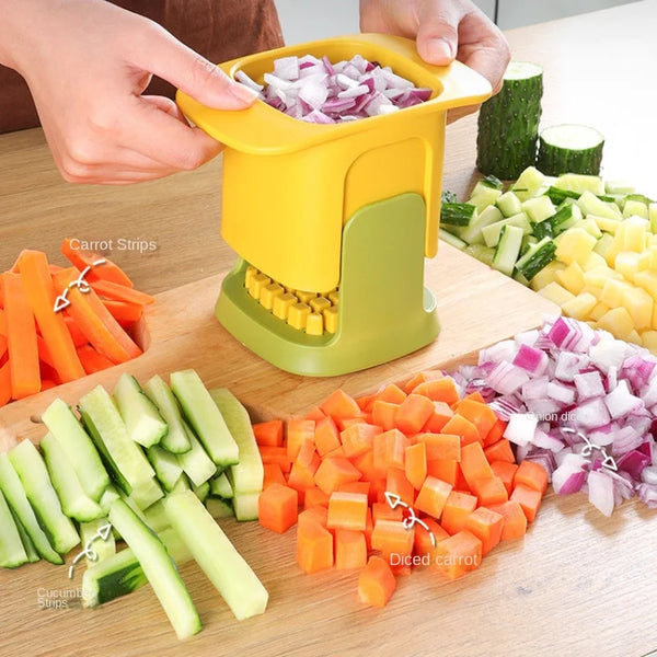 ChopMaster – Multifunktionaler Gemüseschneider & Pommes-Schneider mit Handdruckmechanismus