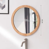 NordicFrame Glas Wandspiegel mit Holzrahmen