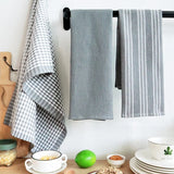 3-teiliges Küchenhandtuch-Set aus Baumwolle – 100% Baumwolle | 45x60 cm | Grau | Saugfähig & Strapazierfähig
