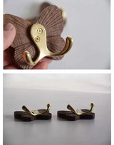RetroButterfly Wandhaken aus Schwarznuss