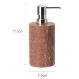 Rubèra Rotes Travertin Badezimmer-Set – Vintage Naturstein Eleganz