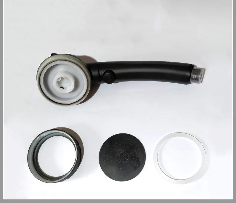 AquaJet Wandarmatur in Schwarz aus Messing