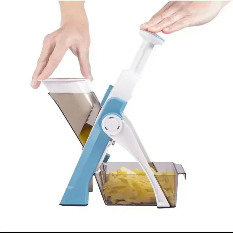 SliceMaster Verstellbarer Gemüseschneider – Manueller Würfelschneider mit Edelstahlklinge – Effizientes und energiesparendes Küchenwerkzeug