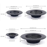CLEANDRIP Abflussfilter aus Edelstahl, schwarz, mit Griff
