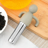 TeeFein Teesieb – Wiederverwendbares Edelstahl-Teesieb mit Silikongriff | Feines Teefilter für losen Tee | Praktischer Teeaufguss für Tassen und Becher