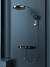 Unterputz-Duschsystem mit Thermostat und Regendusche in Goldoptik – Hochwertige Komplettlösung für Ihr Badezimmer
