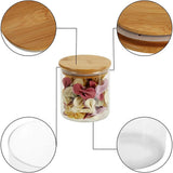 PureVorrat Glasbehälter Set – Vorratsdosen mit Holzdeckel | Luftdicht & Stilvoll | Moderne Küchenaufbewahrung