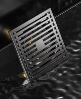 AquaShield Quadratischer Edelstahl-Bodenablauf